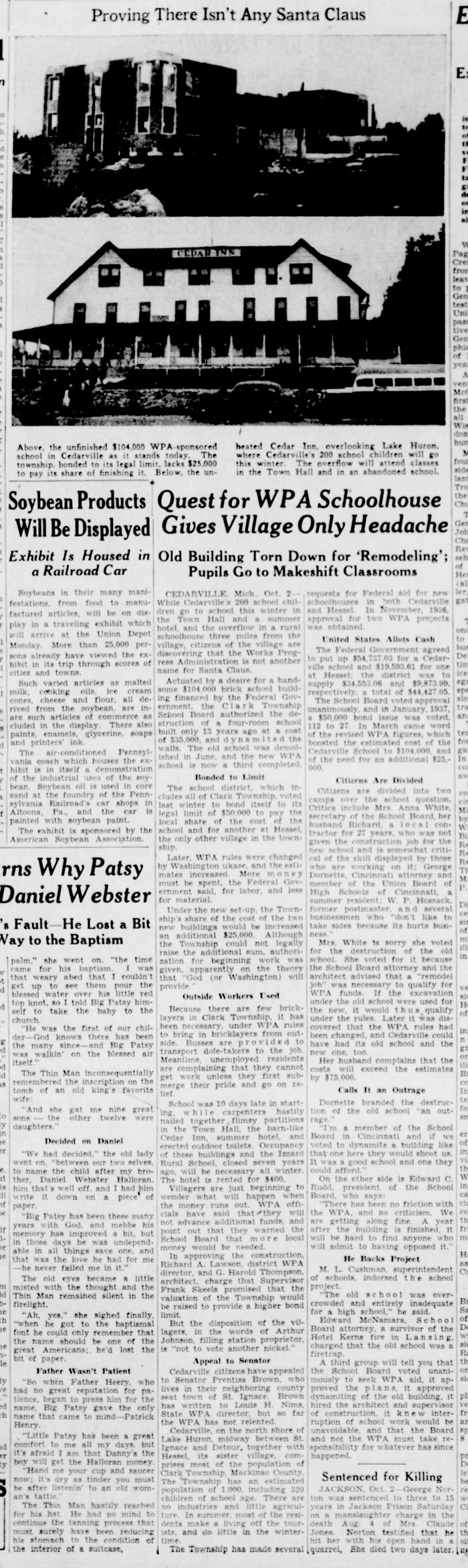 Cedar Inn - 1937 Article (newer photo)